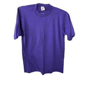 Vintage 1990's Single Stitch Fruit of the Loom Blank Tee Shirt Large T Shirt USA